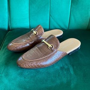 Saks 5th Avenue Crocodile Mules